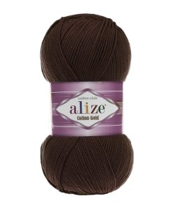 Alize Cotton Gold Amigurimi & Motif El Örgü ipi 100gr - Kahve 26