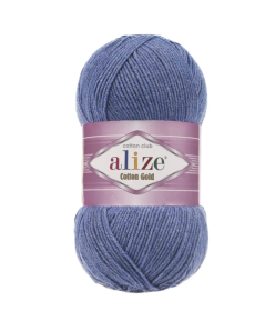 Alize Cotton Gold Amigurimi & Motif El Örgü ipi 100gr - Mavi 374