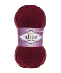 Alize Cotton Gold Amigurimi & Motif El Örgü ipi 100gr - Bordo 390