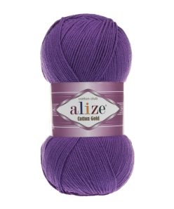 Alize Cotton Gold Amigurimi & Motif El Örgü ipi 100gr - Mor 44