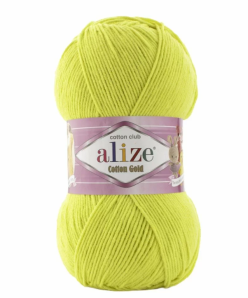 Alize Cotton Gold Amigurimi & Motif El Örgü ipi 100gr - Açık Sarı 668