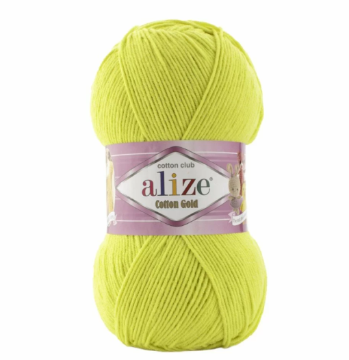 Alize Cotton Gold Amigurimi & Motif El Örgü ipi 100gr - Açık Sarı 668