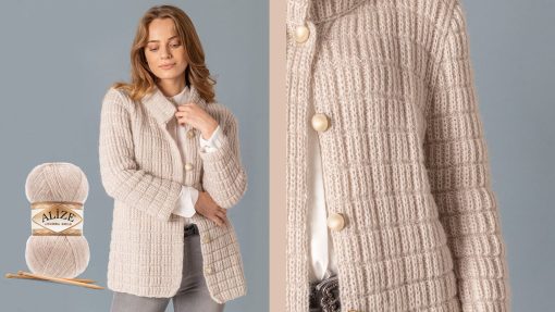 Alize Angora Gold Örgü ipi - Pembe 102 - Görsel 3