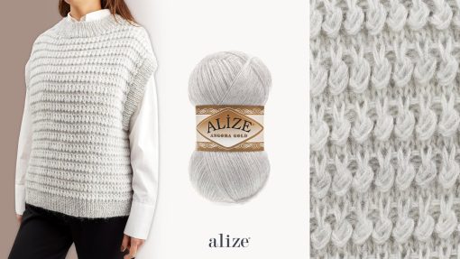 Alize Angora Gold Örgü ipi - Pembe 102 - Görsel 2