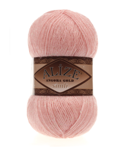 Alize Angora Gold Simli Örgü İpi - Pembe 363