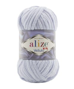 Alize Velluto Kadife El Örgü ipi - Buz Gri 416