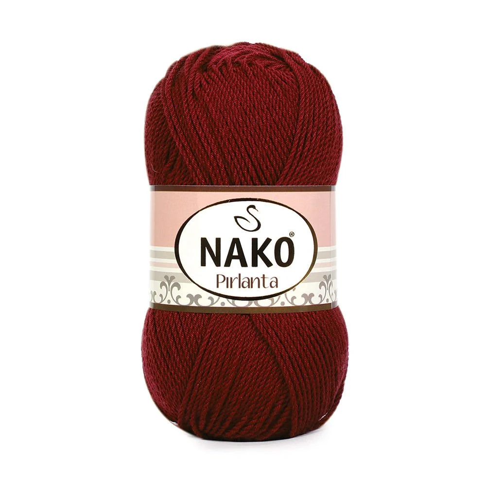 Nako Pırlanta El Örgü ipi - Bordo 1175
