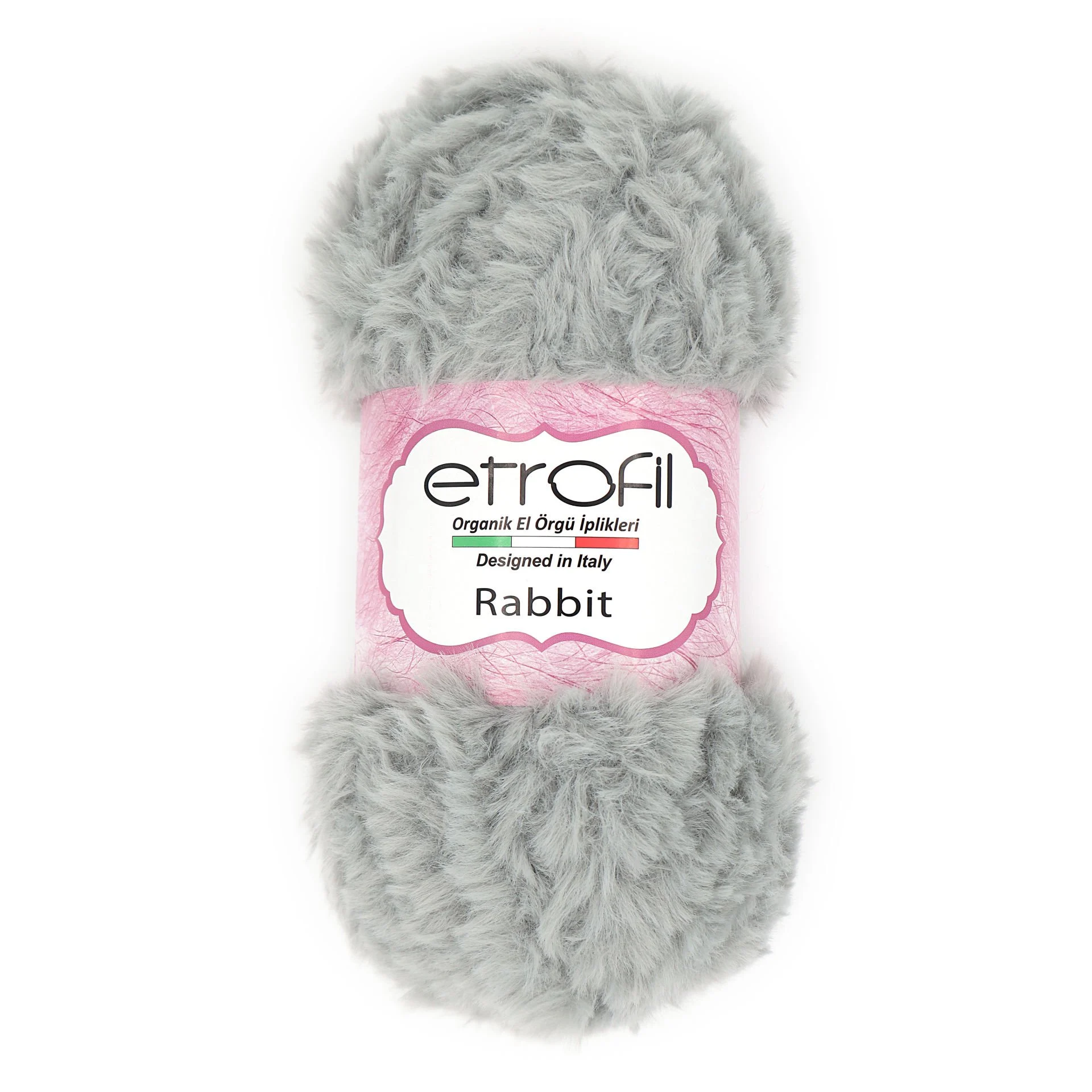 Etrofil Rabbit Kürk El Örgü ipi - Gri 79128