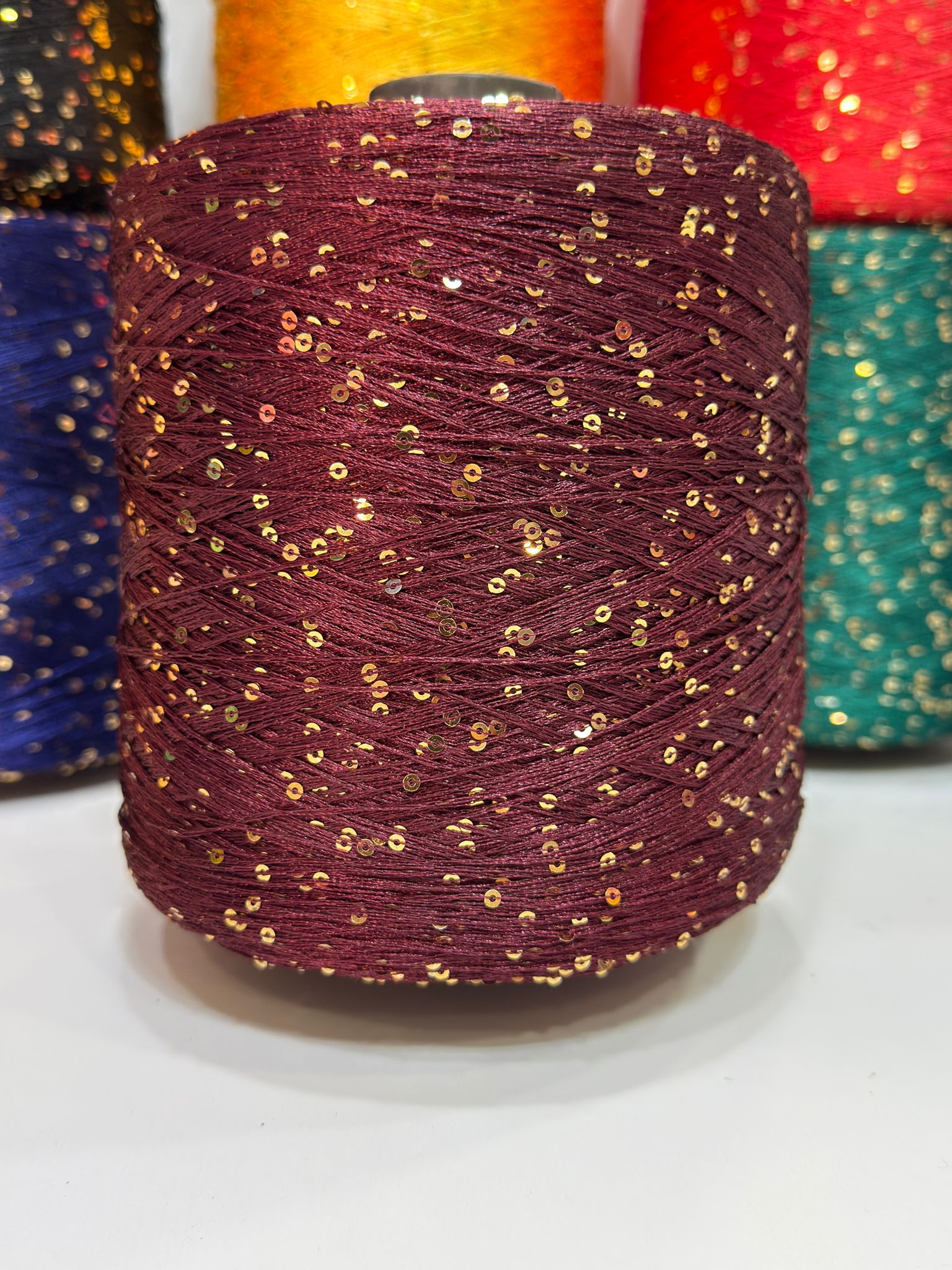 Pullu Örgü İpi 100g - Bordo