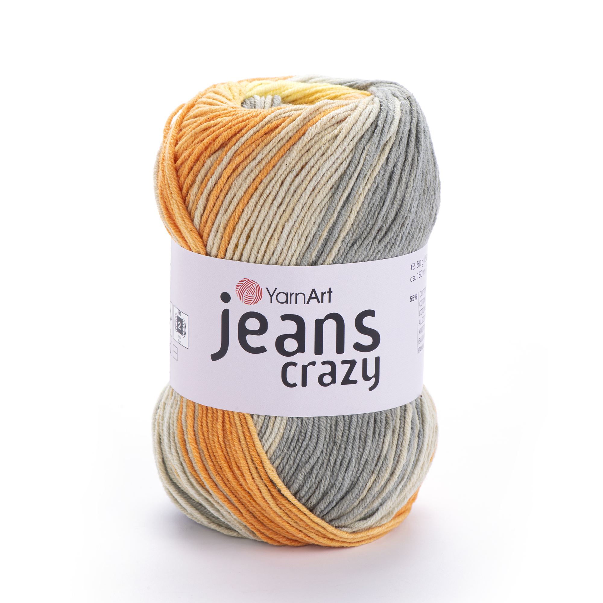 YarnArt Jeans Crazy Ebruli El Örgü ipi - 8210