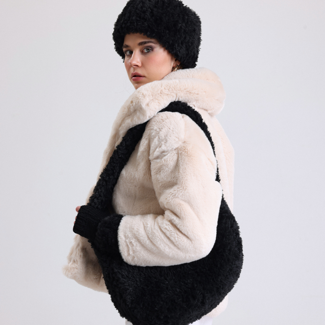 Etrofil Rabbit Kürk El Örgü ipi - Gri 79128 - Görsel 4