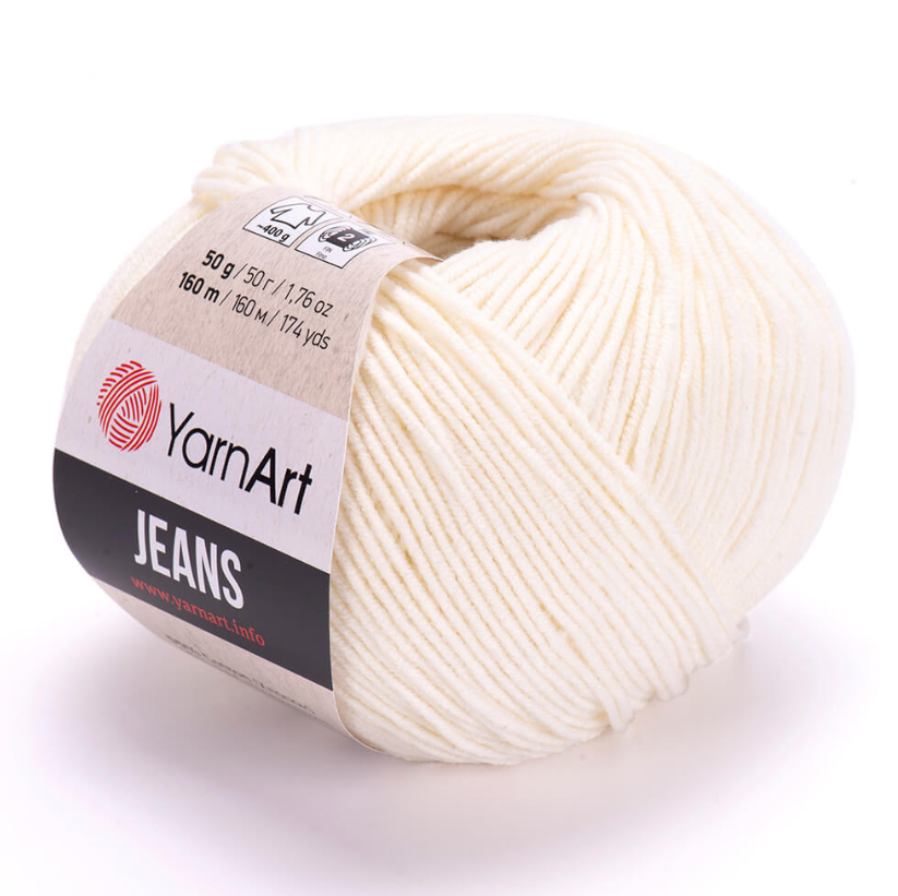 YarnArt Jeans Cotton Örgü ipi 50g - Krem 03
