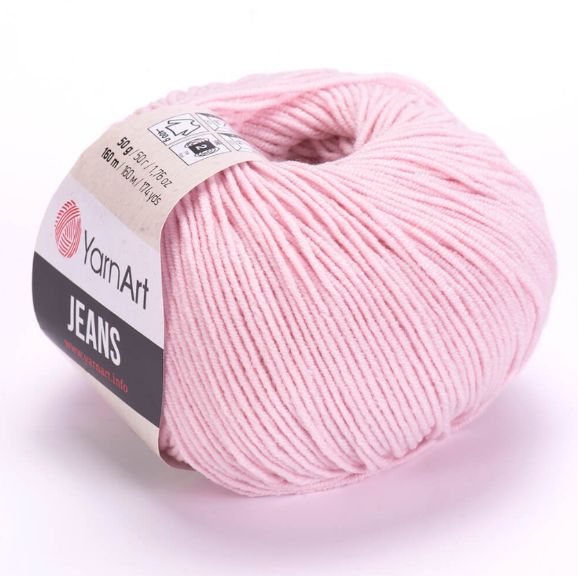 YarnArt Jeans Cotton Örgü ipi 50g - Açık Pembe 18