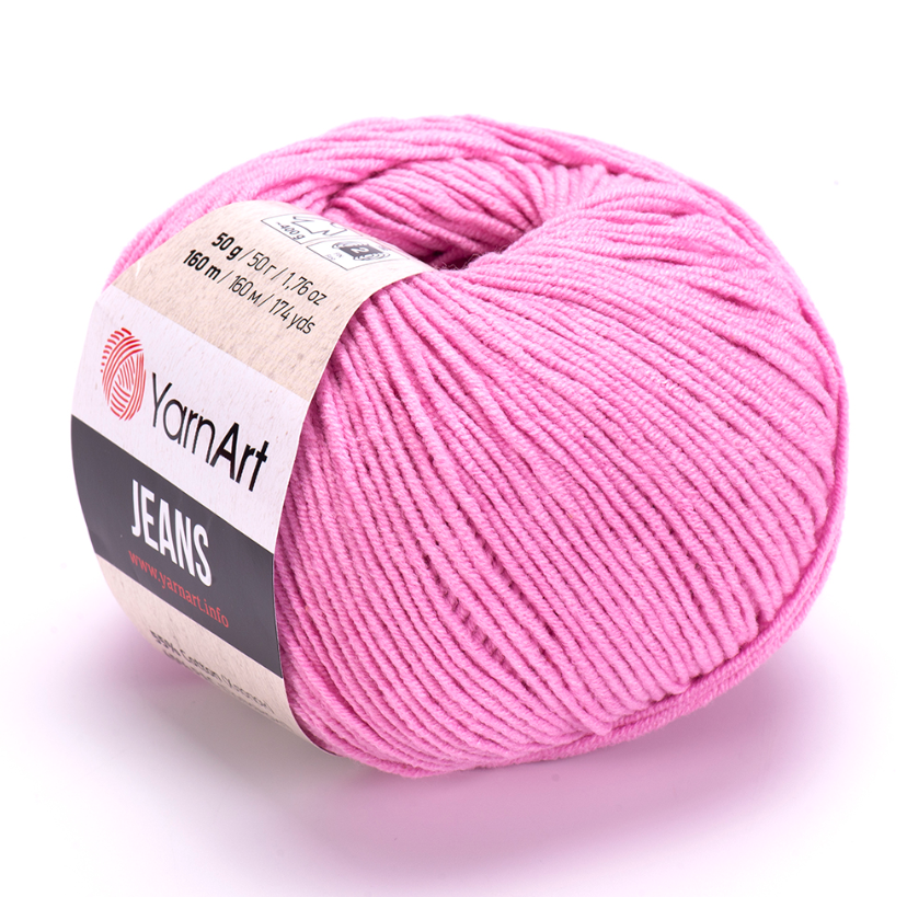 YarnArt Jeans Cotton Örgü ipi 50g - pudra Pembe 20