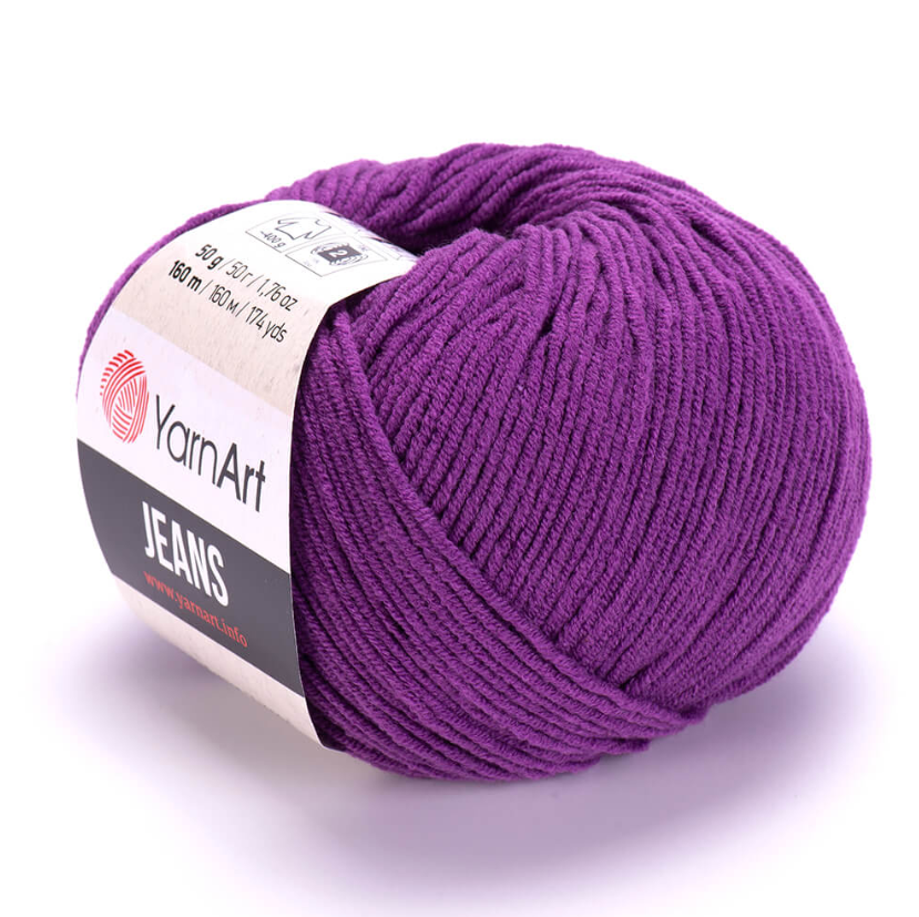 YarnArt Jeans Cotton Örgü ipi 50g - Mor 50