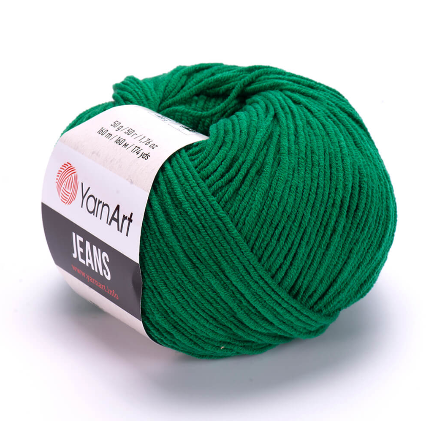YarnArt Jeans Cotton Örgü ipi 50g - Yeşil 92