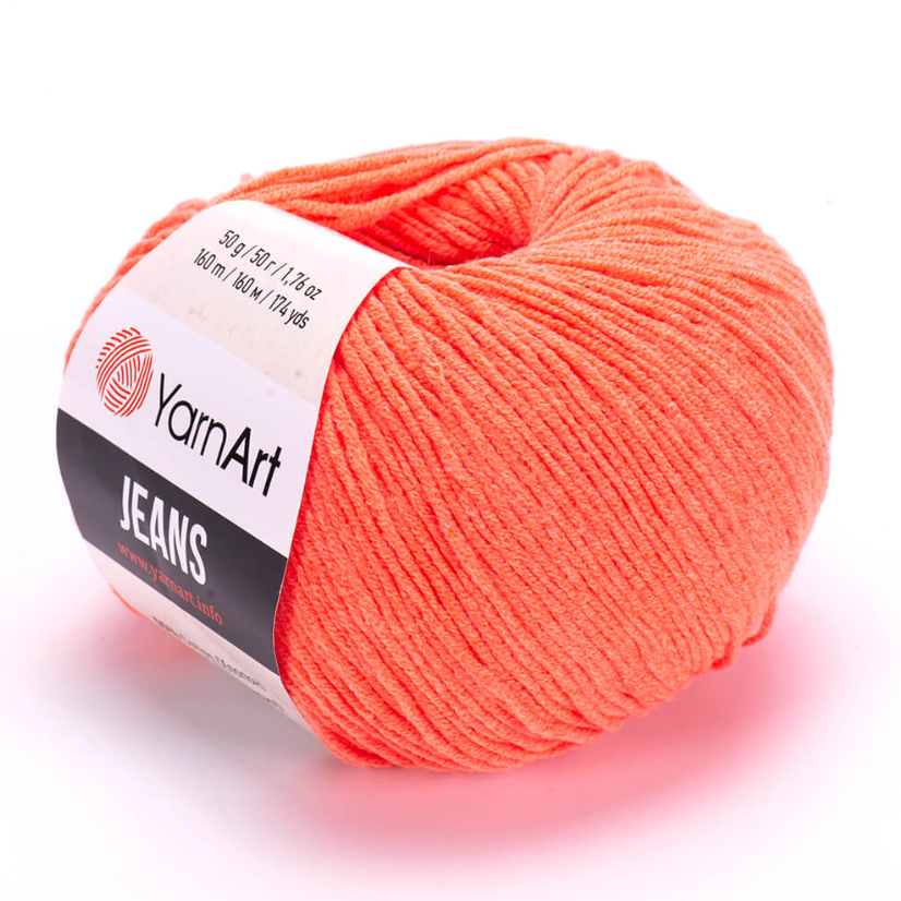 YarnArt Jeans Cotton Örgü ipi 50g - Açık Turuncu 61