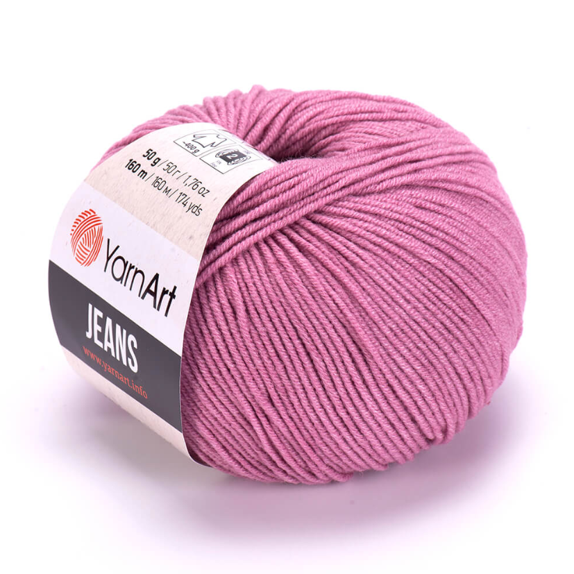 YarnArt Jeans Cotton Örgü ipi 50g - Gül Kurusu 65