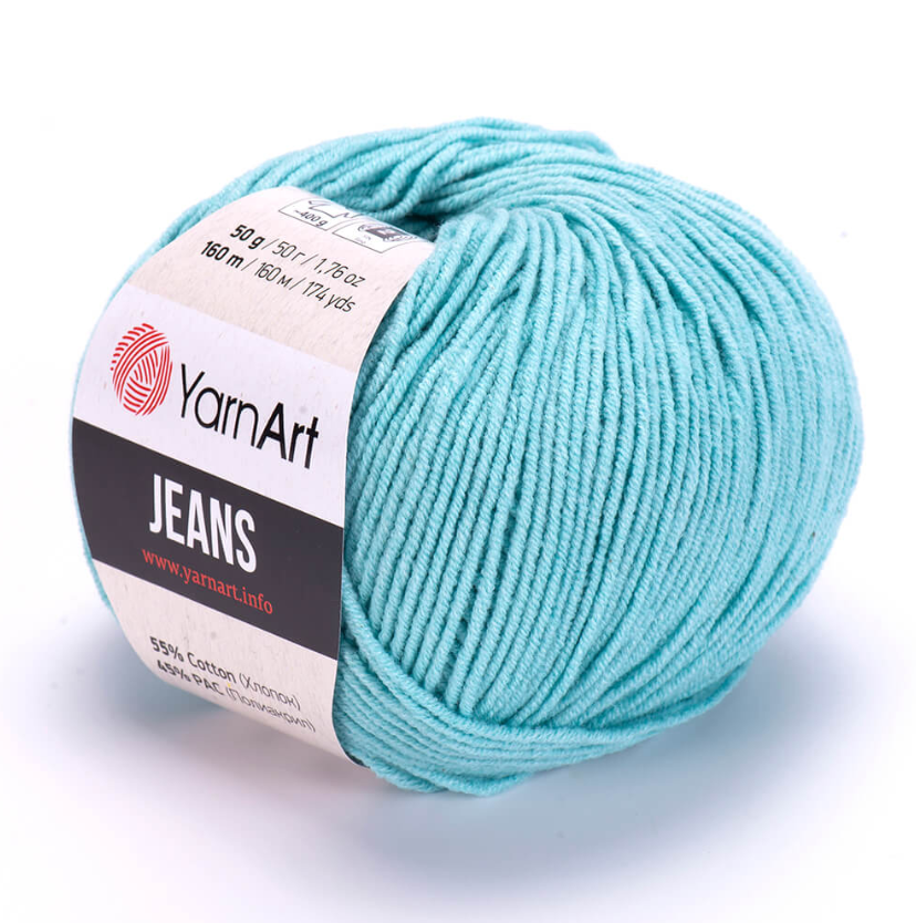 YarnArt Jeans Cotton Örgü ipi 50g - K Turkuaz 81