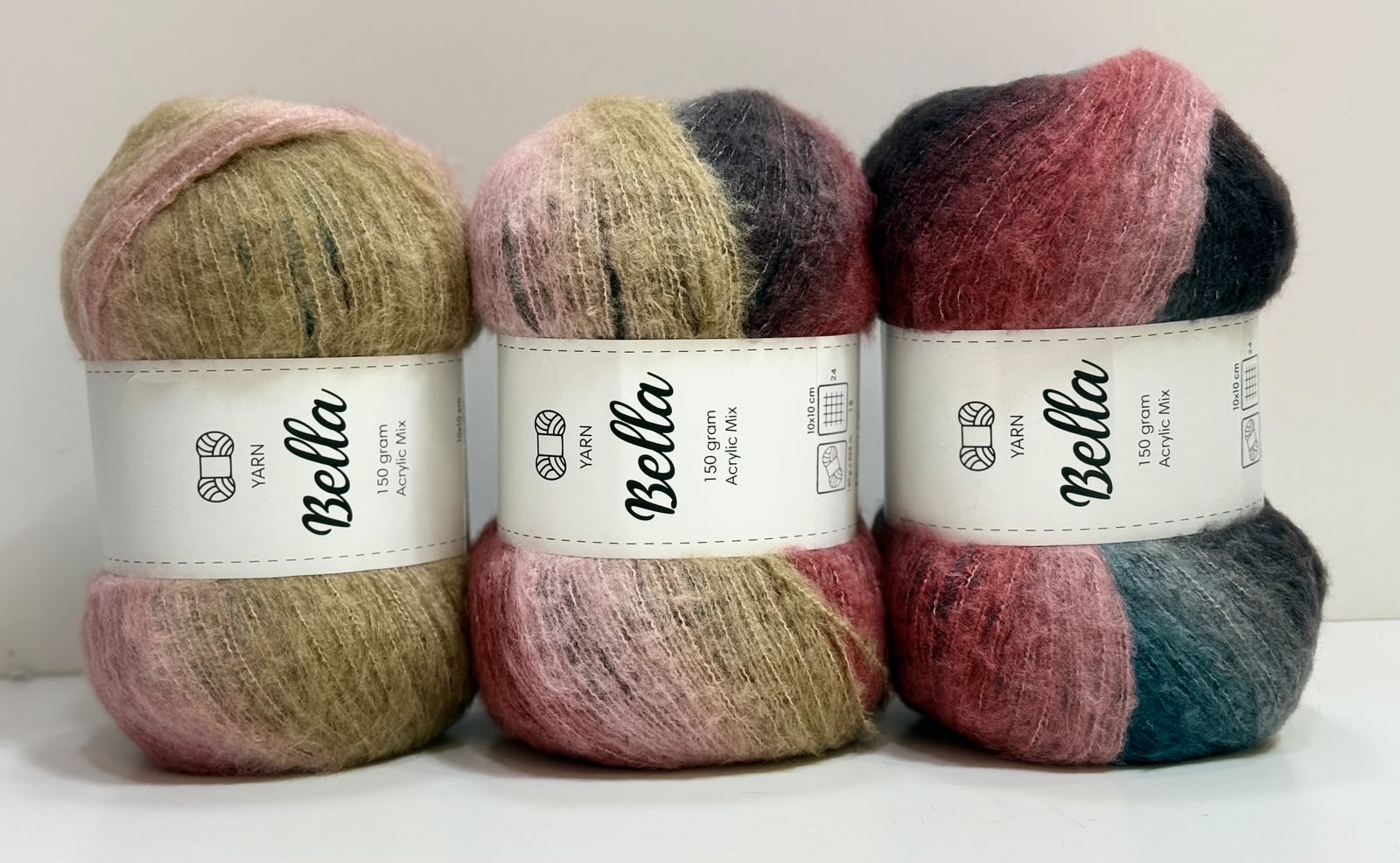 İhraç Fazlası Moher El Örgü İpi 450gr - Batik - Görsel 3