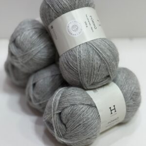 Alternative view of İhraç Fazlası Angora El Örgü ipi 500gr - Gri Melanj