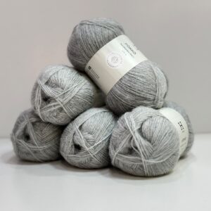 İhraç Fazlası Angora El Örgü ipi 500gr - Gri Melanj