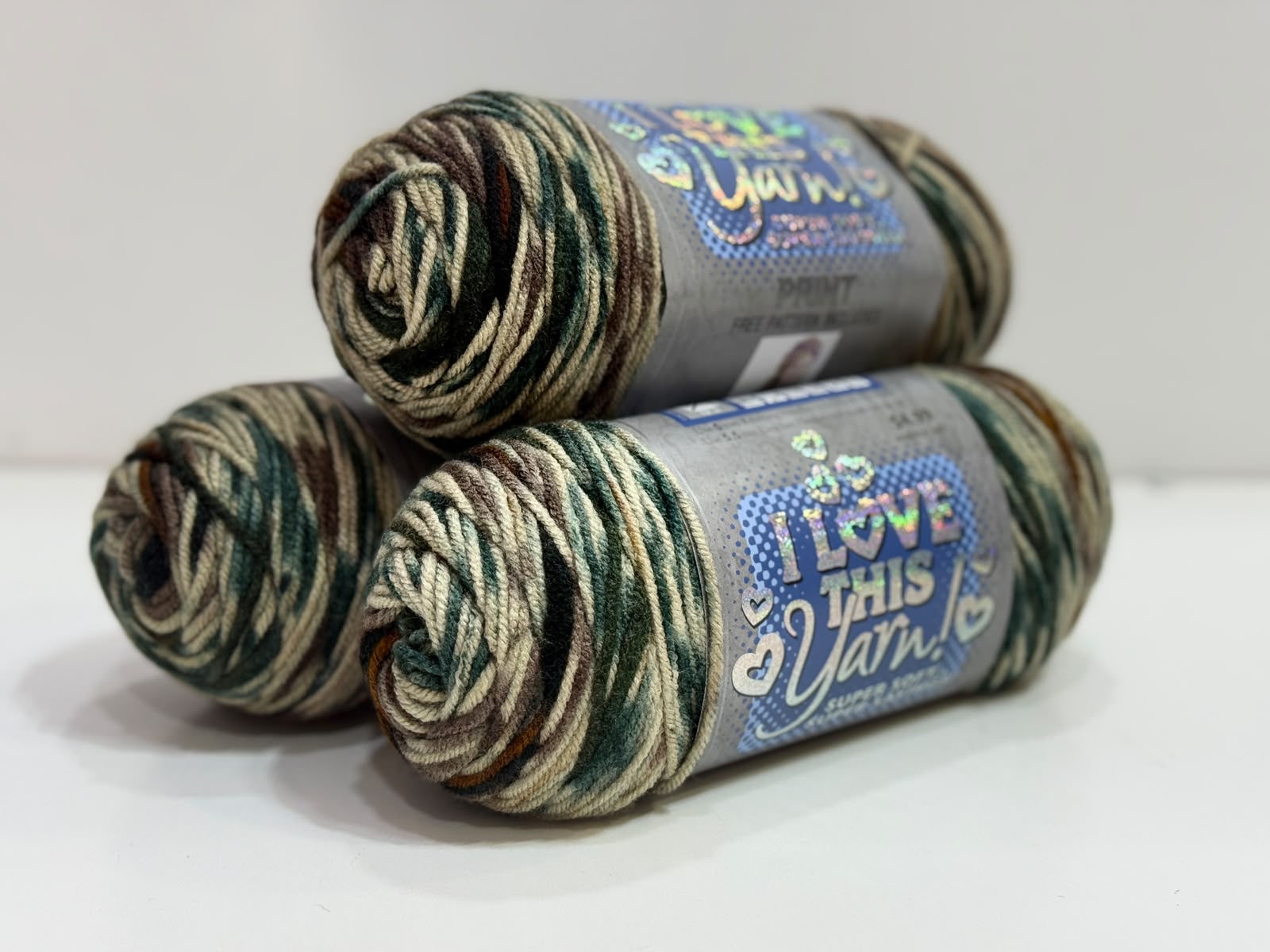 İhraç Fazlası Amerikan Sarım El Örgü İpi 450gr - Ebruli - Görsel 4