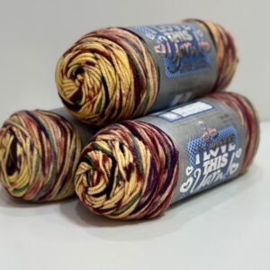 İhraç Fazlası Amerikan Sarım El Örgü İpi 450gr - Ebruli