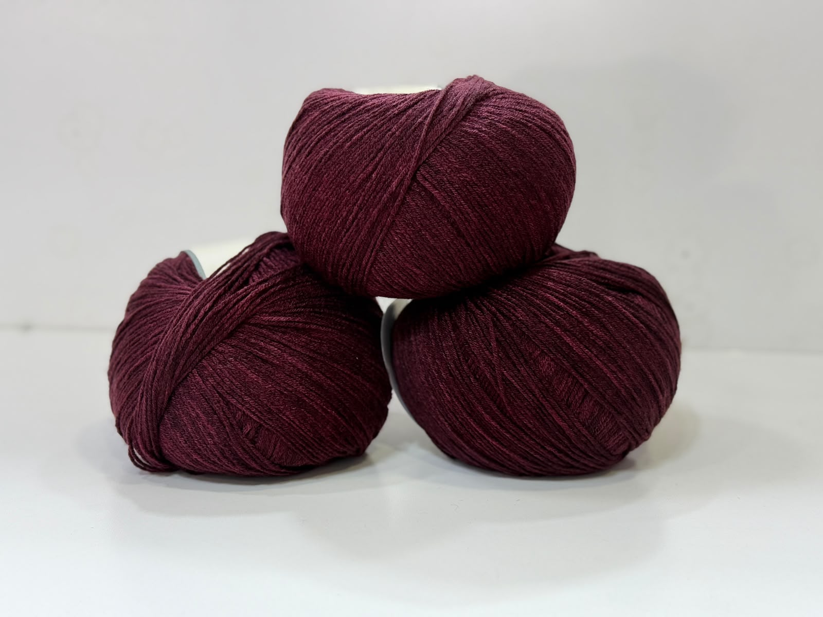 Yarn Bee 330 gr Low Pill İhraç Fazlası El Örgü ipi - Bordo Melanj