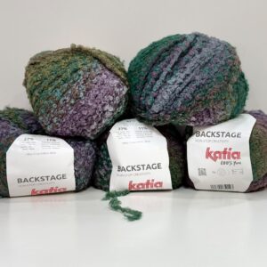 Alternative view of 500gr İhraç Fazlası %27 Yün Buklet El Örgü ipi - Ebruli